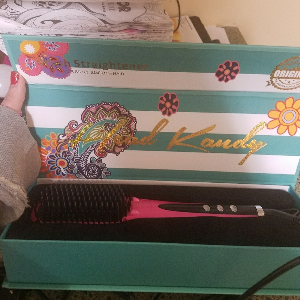 Head kandy hair straightner brush